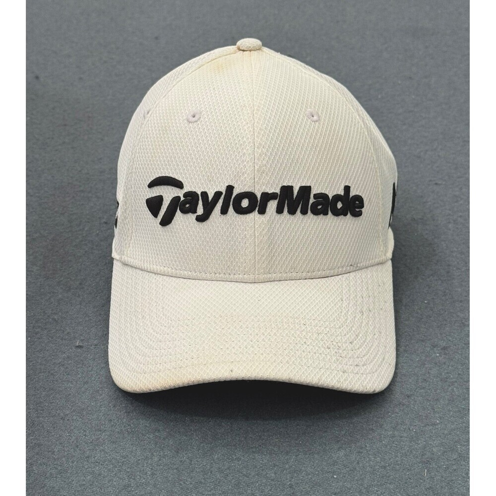 TaylorMade Golf Tour Men’s Small/Medium Hat Fitted New Era 39Thirty White C1